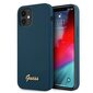 Guess GUHCP12SLSLMGBL iPhone 12 mini 5,4 &quot;blue / blue hardcase Metal Logo Script hind ja info | Telefonide kaitsekaaned ja -ümbrised | hansapost.ee