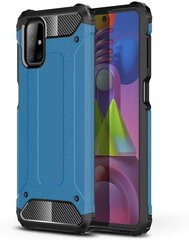 Hybrid Armor Case Tough Rugged Cover for Samsung Galaxy M51 blue (Light blue || Niebieski) hind ja info | Telefonide kaitsekaaned ja -ümbrised | hansapost.ee