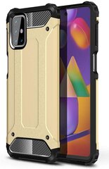 Hybrid Armor Case Tough Rugged Cover for Samsung Galaxy M31s golden (Gold) hind ja info | Telefonide kaitsekaaned ja -ümbrised | hansapost.ee