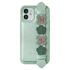 Kingxbar Sweet Series case decorated with original Swarovski crystals iPhone 12 Pro Max green (Green) hind ja info | Kingxbar Mobiiltelefonid, fotokaamerad, nutiseadmed | hansapost.ee