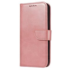 Magnet Case elegant bookcase type case with kickstand for iPhone 12 Pro Max pink (Pink) hind ja info | Telefonide kaitsekaaned ja -ümbrised | hansapost.ee