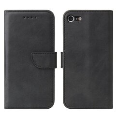 Magnet Case Elegant Case Cover Flip Cover iPhone SE 2022 / SE 2020 / iPhone 8 / iPhone 7 Black (Black) hind ja info | Telefonide kaitsekaaned ja -ümbrised | hansapost.ee