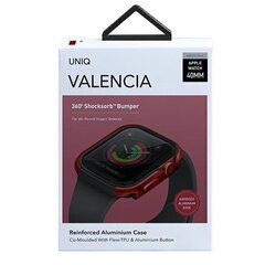 Uniq case for Valencia Apple Watch Series 4/5/6 / SE 40mm. red / crimson red hind ja info | Nutikellade aksessuaarid ja tarvikud | hansapost.ee