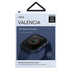 Uniq case for Valencia Apple Watch Series 4/5/6 / SE 40mm. blue / atlantic blue hind ja info | Nutikellade aksessuaarid ja tarvikud | hansapost.ee