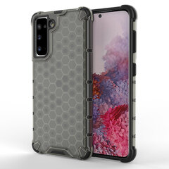 Honeycomb Case armor cover with TPU Bumper for Samsung Galaxy S21 5G black (Black) hind ja info | Telefonide kaitsekaaned ja -ümbrised | hansapost.ee