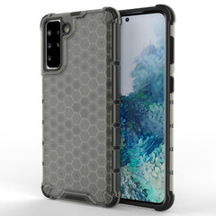Honeycomb Case armor cover with TPU Bumper for Samsung Galaxy S21+ 5G (S21 Plus 5G) black (Black) hind ja info | Telefonide kaitsekaaned ja -ümbrised | hansapost.ee