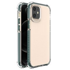 Spring Armor clear TPU gel rugged protective cover with colorful frame for iPhone 12 mini green (Green) hind ja info | Telefonide kaitsekaaned ja -ümbrised | hansapost.ee