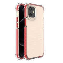 Spring Armor clear TPU gel rugged protective cover with colorful frame for iPhone 12 mini red (Red) hind ja info | Telefonide kaitsekaaned ja -ümbrised | hansapost.ee