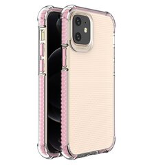 Spring Armor clear TPU gel rugged protective cover with colorful frame for iPhone 12 mini pink (Pink) hind ja info | Telefonide kaitsekaaned ja -ümbrised | hansapost.ee