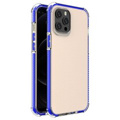 Spring Armor clear TPU gel rugged protective cover with colorful frame for iPhone 12 Pro Max blue (Light blue || Niebieski) цена и информация | Чехлы для телефонов | hansapost.ee
