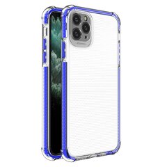 Spring Armor clear TPU gel rugged protective cover with colorful frame for iPhone 11 Pro Max blue (Light blue || Niebieski) hind ja info | Telefonide kaitsekaaned ja -ümbrised | hansapost.ee