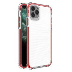 Spring Armor clear TPU gel rugged protective cover with colorful frame for iPhone 11 Pro Max red (Red) цена и информация | Чехлы для телефонов | hansapost.ee