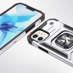 Wozinsky Ring Armor Case Kickstand Tough Rugged Cover for iPhone 12 mini silver (Silver) цена и информация | Чехлы для телефонов | hansapost.ee