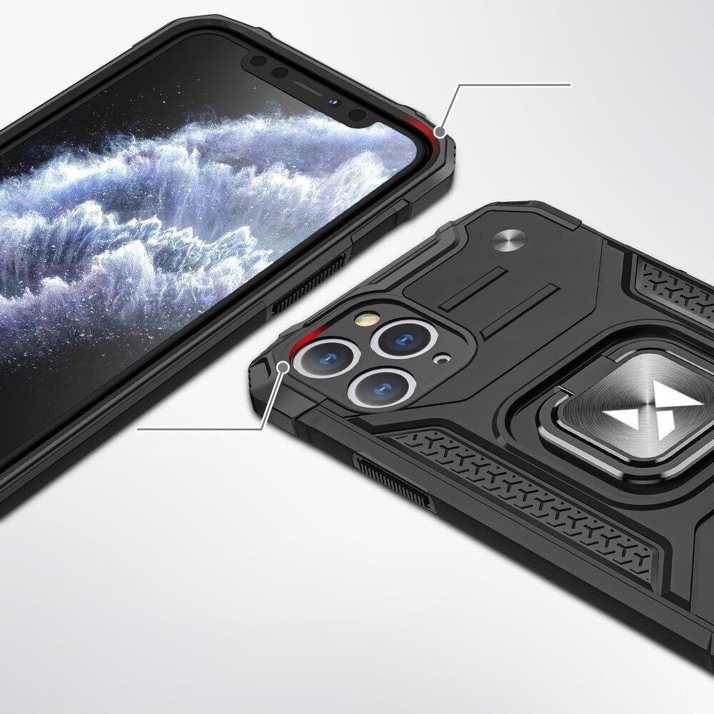 Wozinsky Ring Armor Case Kickstand Tough Rugged Cover for Samsung Galaxy M31s red (Red) цена и информация | Telefonide kaitsekaaned ja -ümbrised | hansapost.ee