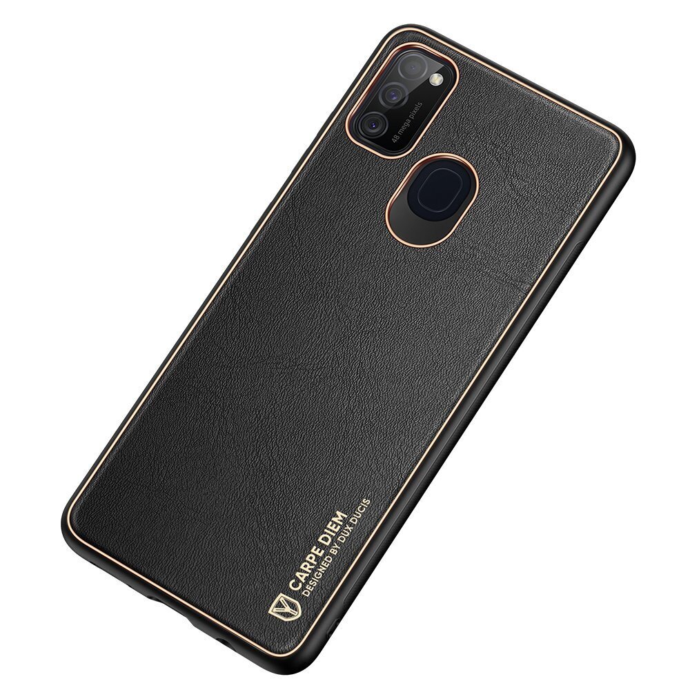 Dux Ducis Yolo elegant case made of soft TPU and PU leather for Samsung Galaxy M30s black (Black) цена и информация | Telefonide kaitsekaaned ja -ümbrised | hansapost.ee