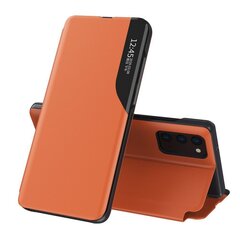 Eco Leather View Case elegant bookcase type case with kickstand for Samsung Galaxy M51 orange (Orange) hind ja info | Telefonide kaitsekaaned ja -ümbrised | hansapost.ee