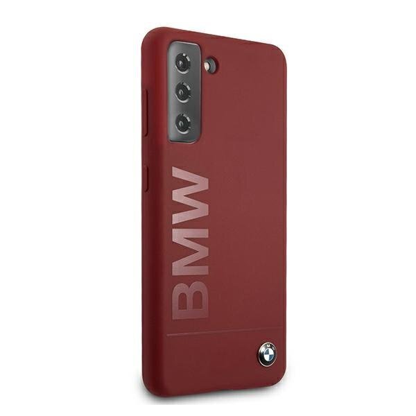 Case BMW BMHCS21MSLBLRE S21 + G996 red / red hardcase Silicone Signature Logo hind ja info | Telefonide kaitsekaaned ja -ümbrised | hansapost.ee