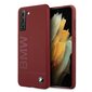 Case BMW BMHCS21MSLBLRE S21 + G996 red / red hardcase Silicone Signature Logo hind ja info | Telefonide kaitsekaaned ja -ümbrised | hansapost.ee