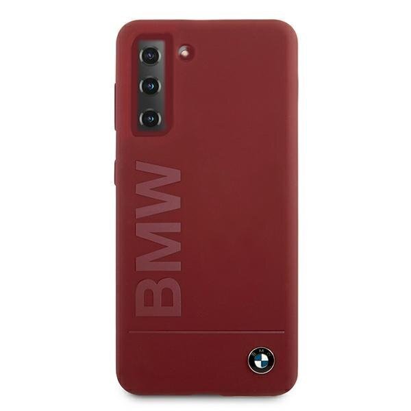 Case BMW BMHCS21MSLBLRE S21 + G996 red / red hardcase Silicone Signature Logo цена и информация | Telefonide kaitsekaaned ja -ümbrised | hansapost.ee