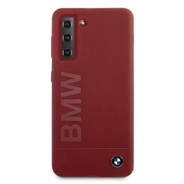 Case BMW BMHCS21SSLBLRE S21 G991 red / red hardcase Silicone Signature Logo цена и информация | Telefonide kaitsekaaned ja -ümbrised | hansapost.ee