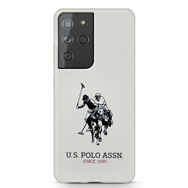 US Polo USHCS21LSLHRWH S21 Ultra G998 white / white Silicone Logo цена и информация | Telefonide kaitsekaaned ja -ümbrised | hansapost.ee