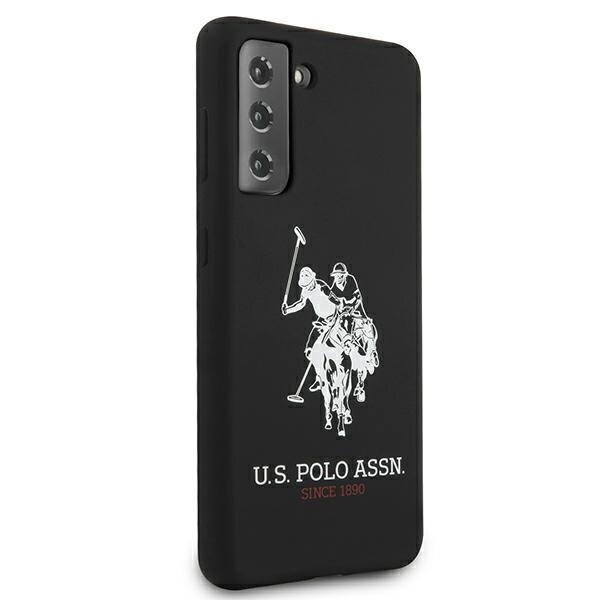 US Polo USHCS21SSLHRBK S21 G991 black / black Silicone Logo hind ja info | Telefonide kaitsekaaned ja -ümbrised | hansapost.ee