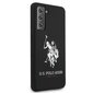 US Polo USHCS21SSLHRBK S21 G991 black / black Silicone Logo цена и информация | Telefonide kaitsekaaned ja -ümbrised | hansapost.ee