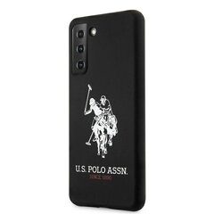 US Polo USHCS21SSLHRBK S21 G991 black / black Silicone Logo hind ja info | Telefonide kaitsekaaned ja -ümbrised | hansapost.ee