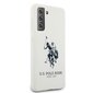 US Polo USHCS21SSLHRWH S21 G991 white / white Silicone Logo hind ja info | Telefonide kaitsekaaned ja -ümbrised | hansapost.ee