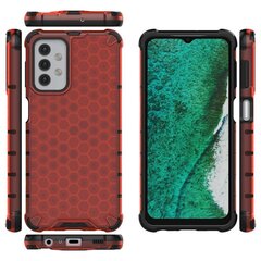 Honeycomb Case armor cover with TPU Bumper for Samsung Galaxy A32 5G red (Red) hind ja info | Telefonide kaitsekaaned ja -ümbrised | hansapost.ee