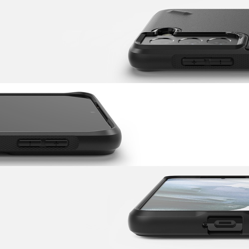 Ringke Onyx Design Durable TPU Case Cover for Samsung Galaxy S21+ 5G (S21 Plus 5G) black (Paint) (OXAP0054) (Black) цена и информация | Telefonide kaitsekaaned ja -ümbrised | hansapost.ee
