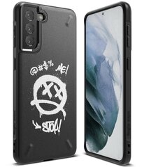 Ringke Onyx Design Durable TPU Case Cover for Samsung Galaxy S21+ 5G (S21 Plus 5G) black (Graffiti) (OXAP0055) (Black) hind ja info | Telefonide kaitsekaaned ja -ümbrised | hansapost.ee