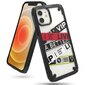 Ringke Fusion X Design durable PC Case with TPU Bumper for iPhone 12 mini black (Ticket band) (XDAP0019) (Black) hind ja info | Telefonide kaitsekaaned ja -ümbrised | hansapost.ee