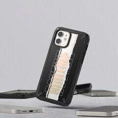 Ringke Fusion X Design durable PC Case with TPU Bumper for iPhone 12 mini black (Routine) (XDAP0020) (Black) hind ja info | Telefonide kaitsekaaned ja -ümbrised | hansapost.ee