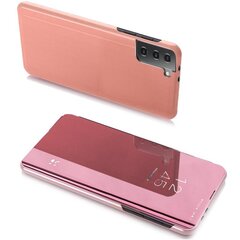 Clear View Case cover for Samsung Galaxy S21 Ultra 5G pink (Pink) hind ja info | Telefonide kaitsekaaned ja -ümbrised | hansapost.ee