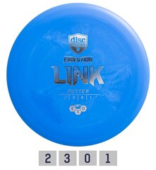 Диск для гольфа DISCMANIA Putter SOFT EXO LINK 2/3/0/1, синий цена и информация | Диск-гольф | hansapost.ee