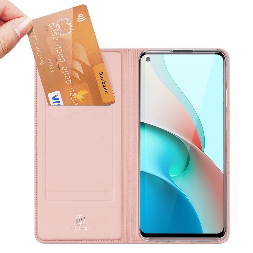 DUX DUCIS Skin Pro Bookcase type case for Xiaomi Redmi Note 9T 5G pink (Pink) hind ja info | Telefonide kaitsekaaned ja -ümbrised | hansapost.ee