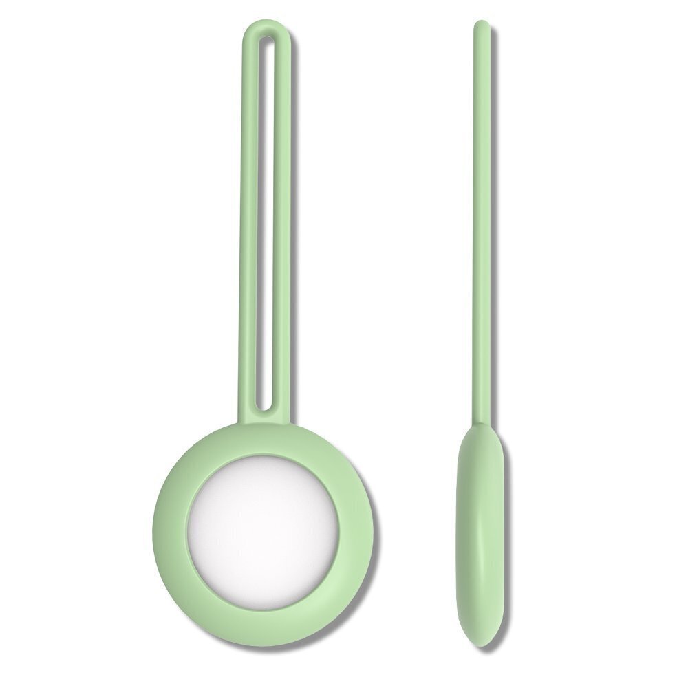 Silicone flexible cover keychain loop case for Apple AirTag green (Green) цена и информация | Võtmehoidjad | hansapost.ee
