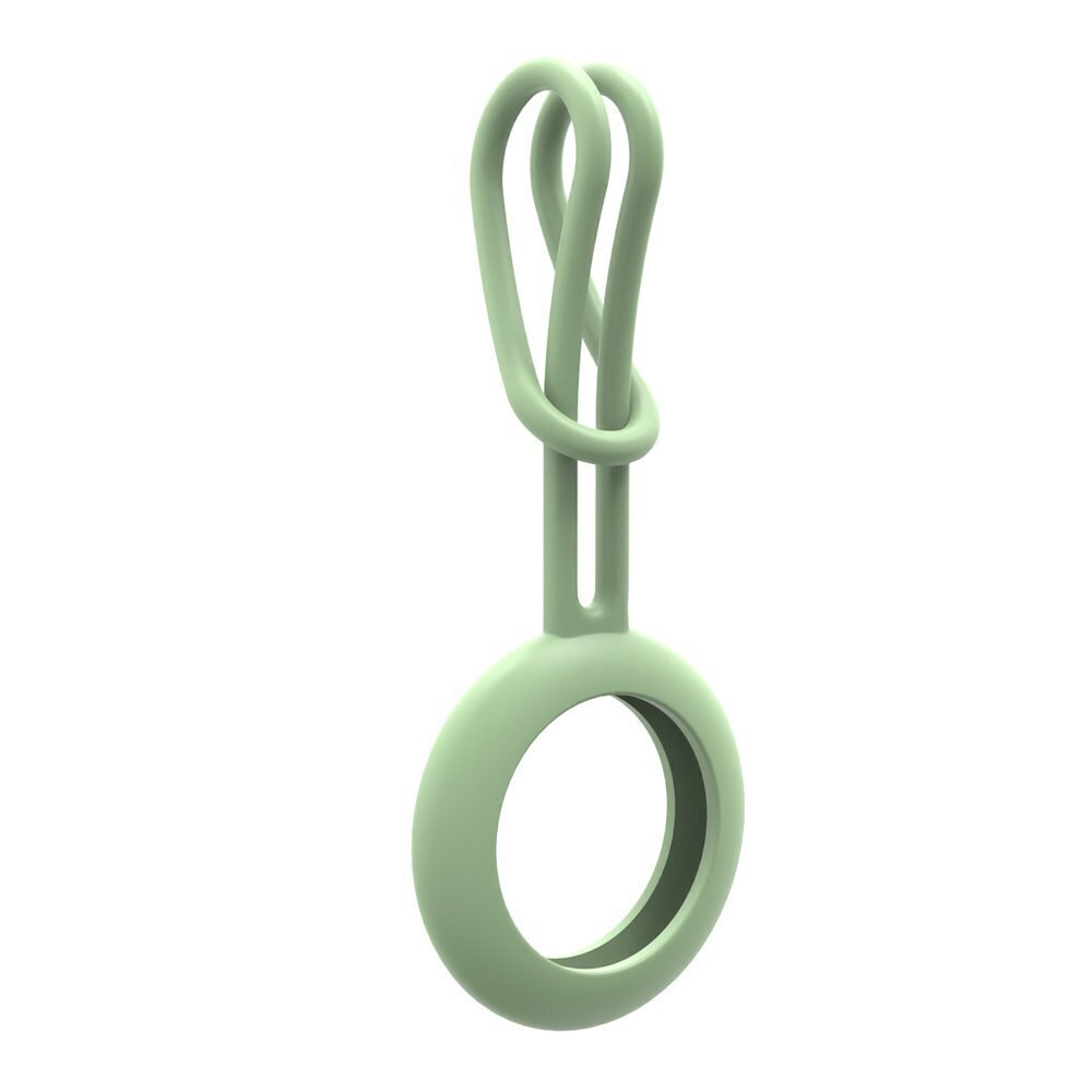 Silicone flexible cover keychain loop case for Apple AirTag green (Green) цена и информация | Võtmehoidjad | hansapost.ee