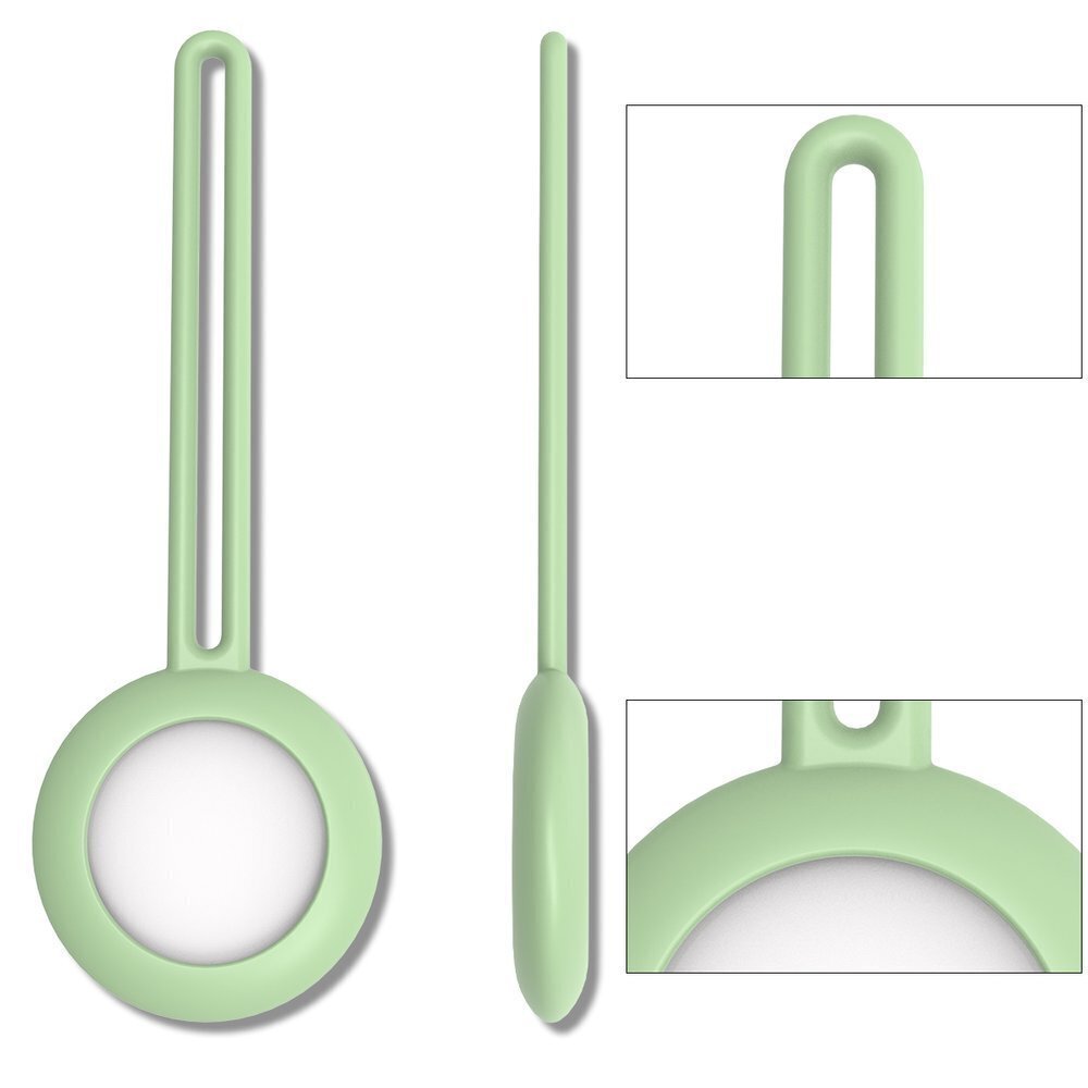 Silicone flexible cover keychain loop case for Apple AirTag green (Green) hind ja info | Võtmehoidjad | hansapost.ee