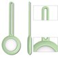 Silicone flexible cover keychain loop case for Apple AirTag green (Green) hind ja info | Võtmehoidjad | hansapost.ee