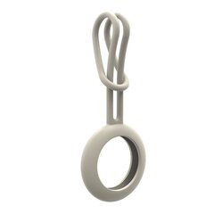 Silicone flexible cover keychain loop case for Apple AirTag gray (Grey) цена и информация | Аксессуары для телефонов | hansapost.ee