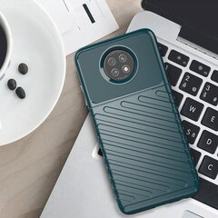 Thunder Case Flexible Tough Rugged Cover TPU Case for Xiaomi Redmi Note 9T 5G green (Green) hind ja info | Telefonide kaitsekaaned ja -ümbrised | hansapost.ee