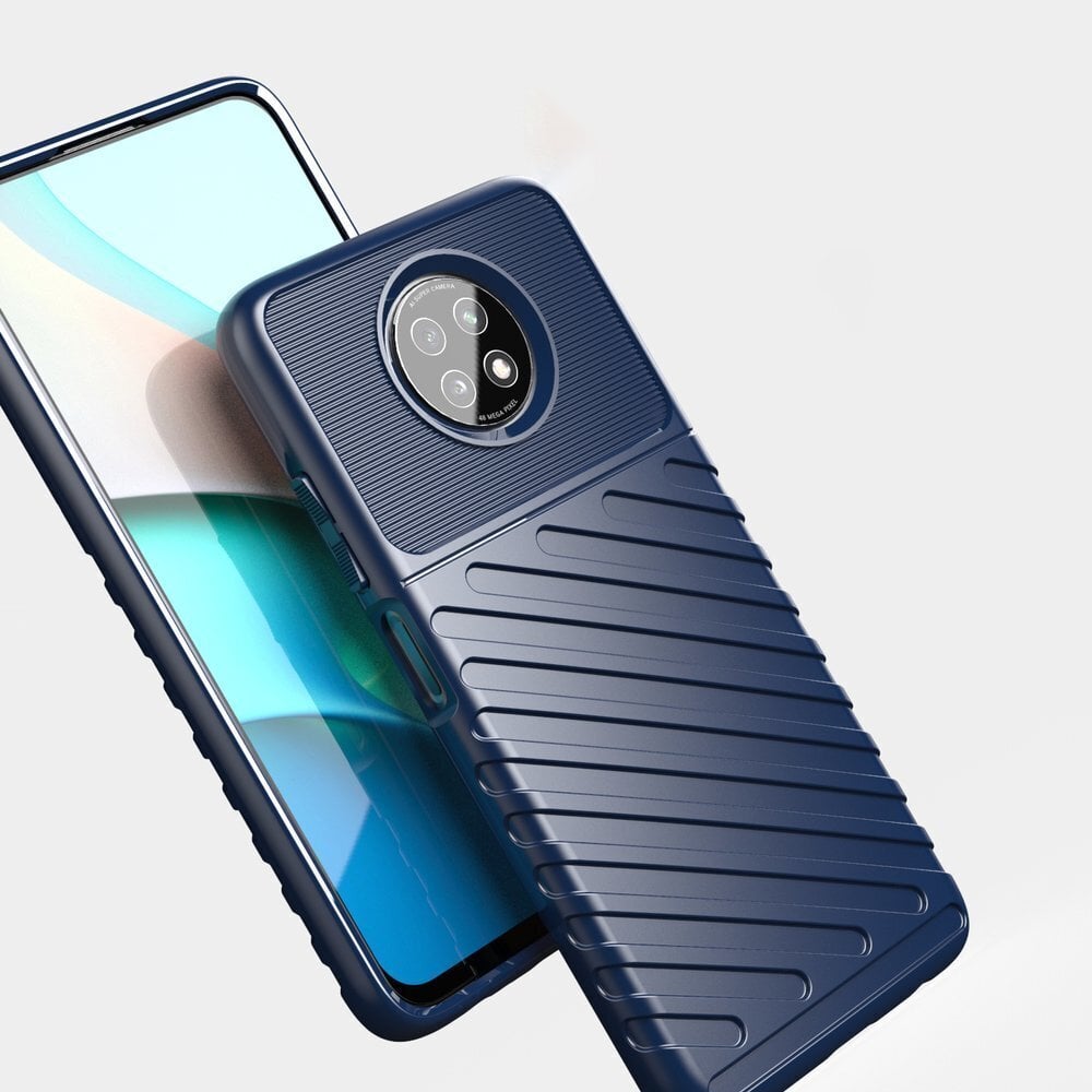 Thunder Case Flexible Tough Rugged Cover TPU Case for Xiaomi Redmi Note 9T 5G blue (Light blue || Niebieski) hind ja info | Telefonide kaitsekaaned ja -ümbrised | hansapost.ee