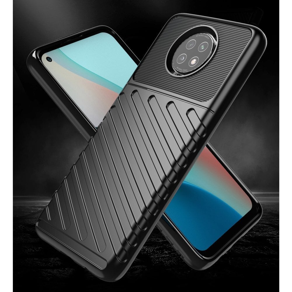 Thunder Case Flexible Tough Rugged Cover TPU Case for Xiaomi Redmi Note 9T 5G blue (Light blue || Niebieski) hind ja info | Telefonide kaitsekaaned ja -ümbrised | hansapost.ee