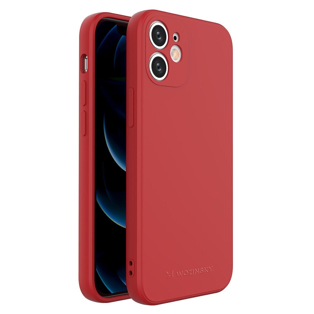 Wozinsky Color Case silicone flexible durable case iPhone 12 mini red (Red) цена и информация | Telefonide kaitsekaaned ja -ümbrised | hansapost.ee