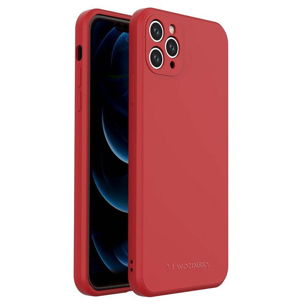 Wozinsky Color Case silicone flexible durable case iPhone 11 Pro Max red (Red) цена и информация | Telefonide kaitsekaaned ja -ümbrised | hansapost.ee