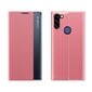 Sleep Case Bookcase Type Case with Smart Window for Xiaomi Mi 11 pink (Pink) цена и информация | Telefonide kaitsekaaned ja -ümbrised | hansapost.ee