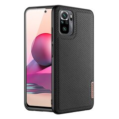 Dux Ducis Fino case covered with nylon material for Xiaomi Redmi Note 10 / Redmi Note 10S black (Black) hind ja info | Telefonide kaitsekaaned ja -ümbrised | hansapost.ee