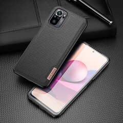 Dux Ducis Fino case covered with nylon material for Xiaomi Redmi Note 10 / Redmi Note 10S black (Black) hind ja info | Telefonide kaitsekaaned ja -ümbrised | hansapost.ee